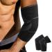 GIRYES 2 pieces Elbow Brace Elbow Support for Men and Women Arm Compression Sleeve for Tennis Elbow Golfers Elbow Weightlifting Tendonitis and Joint Pain Injury Recovery(S) S black grey