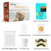 Nose Wax Kit for Men and Women - Nose Hair Removal Wax Set with 50g Wax, 20 Applicators, 10 Wax Pods, Measuring Cup, and Moustache Stencils - Buy Online on GoSupps.com