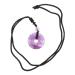 Minkissy necklace with safety buckle stone jewelry for women necklace for women a necklace portable crystal necklace delicate crystal chain classic accessories decorate trailers 3x3x1cm purple