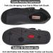 Extra Wide Open Toe Diabetic Sandals for Elderly Women - Black, Size 10 - Buy Online on GoSupps.com