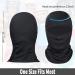 Achiou Balaclava Face Mask - UV Protection for Men & Women - Lightweight Sun Hood for Ski, Motorcycle, Running - Black - Buy Online on GoSupps.com