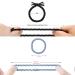 40 Stylish Braided Hair Ties | Elastic Hair Jewelry Rubber Bands for Women & Girls - Perfect for All Hair Types - Buy Online on GoSupps.com