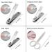 ZIZZON Nail Clippers Kit - Purple Holographic Case, Manicure Pedicure Set - Buy Online on GoSupps.com