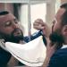 Beard Care Set: White Beard Apron Black Comb & Hooks - Perfect Gift for Men Fathers & Husbands - Buy Online on GoSupps.com