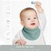 Lulu Moon Absorbing Bibs for Babies - 8 Piece Unisex Triangle Drool Bib Set (Ocean) | Adjustable Soft Musselin Neckerchiefs - Buy Online on GoSupps.com