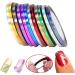 10pcs Mixed Colors Striping Tapes Line Adhesive Sticker Nail Art Tips Decorations Manicure Tool Diy Nail Art Accessories For Women Ladies - Buy Online on GoSupps.com