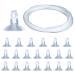 HC 20 pieces aquarium suction cup and 4 m air hose hose holder for 4mm airline air hose suction cup clips air hose for gas delivery