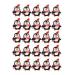Kcvzitrds Pack of 25 Paper Cards Christmas Lollipops Santa Claus Festival Birthday Party for Children Candy Gifts Packaging Decoration Easy Installation