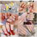 Hot Nail Art Decorations DIY Manicure Nail Stickers Self Adhesive Decals 3D Colorful Heart Love(DP1175) - Buy Online on GoSupps.com