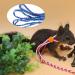 Hamster Harness Adjustable Small Pet Leash Outdoor Walking Training Lead with Bell Collar for Rat Mouse Squirrel 63.4-71.3inch(blue&purple) - Buy Online on GoSupps.com