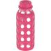 Lifefactory 9oz BPA-Free Glass Water Bottle with Flat Cap - Raspberry - Buy Online on GoSupps.com