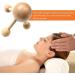 Wooden Roller Massager for Scalp & Body Pain Relief - Shiatsu Therapy & Foot Reflexology - Buy Online on GoSupps.com