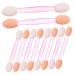 FOYTOKI 100pcs Eye Shadow Stick Eyeshadow Eye Makeup Tools Eyeliner Brush Para Mini Comestic Emulsion Pink 6.20X0.50X0.50CM Pink