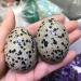 Natural Crystal Rough Specimen 2pcs Natural Speckled Stone Crystal Egg Specimen Decoration Collection for GiftStone