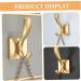 Alipis 2pcs No Punching Hook Heavy Duty Clothes Hanging Storage Hook Shoe Cabinet Wall-Mounted 10.00X5.20X3.00CM Golden - Buy Online on GoSupps.com