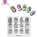 KADS 3D DIY Nail Art Stamp Plate Christmas Snowflakes Snowmen Flower Decoration - Set of 4 (C2) - Buy Online on GoSupps.com