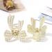 Brinie Pearl Hair Claw Clips - Gold Metal Bowknot Hair Styling Accessories for Women (2 Pack) - Buy Online on GoSupps.com