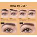 2-in-1 Magic Eyebrow Pencil Dark Brown - Waterproof 4 Fork Tip Microblading Eyebrow Pen for All-Day Natural Brows - Shop Now - Buy Online on GoSupps.com