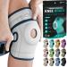 Modvel ELITE Knee Brace With Side Stabilizers & Patella Gel Pads for Maximum Knee Pain Support and Fast Recovery for Men and Women Knee Pad for Running Workout Arthritis Joint Recovery L-XL GREY/BLUE