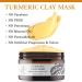 Vitalysin Turmeric Vitamin C Clay Mask with Aloe Vera & Vitamin E - Brightens Skin, Fades Dark Spots - Buy Online on GoSupps.com