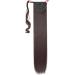 Ponytail Extension Wrap Around | Long Straight Clip in Hair Extensions for Women | Brown Black Blonde Hairpiece 32 Inch - Dark Brown - Buy Online on GoSupps.com