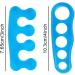Blue Gel Toe Separators Set - Bunion and Hammer Toe Correctors for Manicure and Relaxation - 2 Pairs for Men and Women - Buy Online on GoSupps.com
