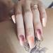 LUVADEYO 24 PCs Pink Coffin Sequins Fake Nails | Medium Length Press-On Nails with Bling Gradient & Rhinestone Design - Gorgeous Full Cover False Nails - Buy Online on GoSupps.com