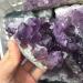 Specimen Natural Amethyst Crystal Cluster Uruguay Amethyst geode Specimen Gems - Buy Online on GoSupps.com