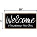 Honey Dew Gifts Black Welcome Please Remove Your Shoes Sign - 5x10 Hanging Wall Art Decor for Home - Buy Online on GoSupps.com
