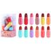 12-part matt lipstick set nude color velvety moisturizing mini capsule lip tone durable highly pigmented sweet lipstick gifts for women 1 piece (12 pack) multicolored