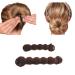 Sponge donut hairstyling donut hair knot donut hair bun maker French twist hair bun styling hair twist wreath fast hair knot maker twist for thin hair simple hairstyle help
