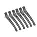 Professional Hair Clips for Styling Sectioning Non Slip No-Trace Duck Billed Hair Clips with Silicone Band Salon and Home Hair Cutting Clips for Women Men 6 White