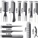 Buy Professional Hairdressing Kit - 20 Piece Scissors Combs & Accessories for Barbers & Stylists | Black/Silver - International Shipping Available - Buy Online on GoSupps.com