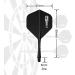 6pcs CyeeLife Integrated Dart Flights & Shafts 2BA Accessory Set in 7 Colors - CF01 Black - Buy Online on GoSupps.com