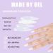 LADYING Moonlight Glitter Gel False Nails Short - 30 Nail Kit Glossy White Almond Press On Nails French Tip Pattern with Nail Glue - Women's Nail Art Set - Buy Online on GoSupps.com