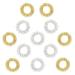 Netume 12 pieces acupressure ring-spiky sensory finger massage rings acupuncture acupressure-finger massage ring fidget toys for teenagers and adults fear and stress reducers gold