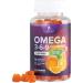 Omega 3 6 9 Vegan Gummies - Triple Strength Omega 3 Supplement Essential Oil Gummy - Omega 369 Heart Support and Brain Support for Women Men & Pregnant Women Non-GMO Orange Flavor - 60 Gummies 60 Count (Pack of 1)