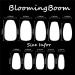 BloomingBoom False Nail Coffin 24 Pcs 12 Size Fake Nails Full Cover Long Fake Nail Faux Ongle Press on Salon Pre Design Ballerina French Style Smile Purple White Pearl - Buy Online on GoSupps.com