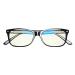 Swanwick Blue Light Blocking Glasses for Women Men Anti Eyestrain Headache for Computer Gaming TV Phone Screen. Sleep Aid. Classic Day Swannies (Small Black)