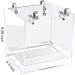 Saderoy Bird Bath Cage - Leak-proof Bathtub with Hanging Hooks for Small Birds | Ideal for Parrots, Lovebirds, and Canaries | Portable Shower Accessory - Buy Online on GoSupps.com