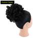 KGBFASS 8 Inch Black Petal Bun Dreadlock Drawstring Ponytail for Black Women - Curly Faux Locs Chignon Scrunchies Hairpiece - Buy Online on GoSupps.com