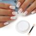 Magic White Pearl Chrome Nail Powder for Fairy Shell Nails - Holographic Ice Glitter with Tool - Buy Online on GoSupps.com