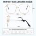 Kaeoisfu Oversized Square Reading Glasses for Men & Women - Fashionable Blue Light Filtering Metal Glasses - Large Gold Frames 1.0 Diopters - Buy Online on GoSupps.com