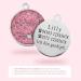 Ibera Gifts - Personalized Round Cat Collars for Medium to Large Cats | Engraved Name & Address | Pink Glitter Cat Necklace - Buy Online on GoSupps.com