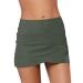 Women's bathing shorts summer swimming skirt belly path floating shorts underpants high waist belly path bikini pants water sports swimming pants shorts sports skirt bikini lower part gray m