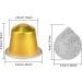 KIMISS Couvercles et Joints pour Dosettes de caf en Papier d'aluminium 50 Pi ces Compatibles avec les Capsules de caf de 15ml Comprend une Cuill re et une Brosse pour la Fra cheur (GOLD) - Buy Online on GoSupps.com
