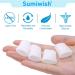 Sumiwish 10x Toe Protectors - Silicone Toe Caps for Men & Women - Pain Relief & Protection for Smaller Toes - White - Buy Online on GoSupps.com