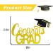 GotGala Congrats Grad Cake Topper Gold Glitter Graduation Cake Topper for 2022 Graduation Grad Party Decorations Supplies - Buy Online on GoSupps.com
