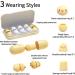 Super Soft Silicone and Foam Earplugs for Sleep & Noise Sensitivity - 36dB Noise Reduction - 6 Pairs including 5 Replaceable - Eyes Brothers - Buy Online on GoSupps.com
