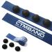 Muscle Floss Band with Attached Trigger Point Balls | Compression Myofascial Release & Stretching Tool. Great for Functional Warm Up and Recovery. Blue